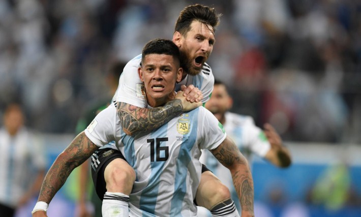Di-Balik-Gol-Kemenangan-Argentina,-Marcos-Rojo Ungkap-Ada-Andil-Messi