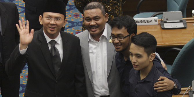 Basuki Tjahaja Purnama Bersama dengan Ketua DPD Hanura