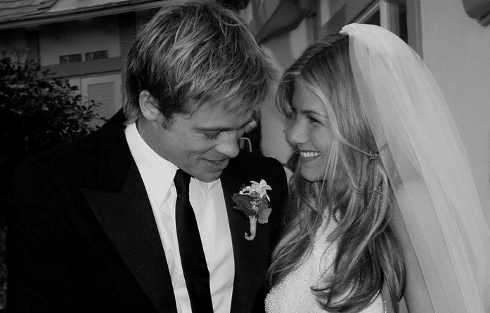 Foto Pernikahan Brad Pitt dengan Jenifer Aniston