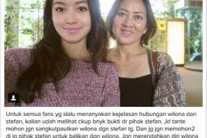 Ibu Natasha Wilona Minta Wilona Tak Balikan Dengan Stefan William Lagi