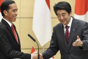 Presiden Jokowi Lakukan Penyambutan Perdana Menteri Abe di Istana Bogor