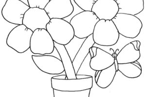 Gambar Bunga Sketsa