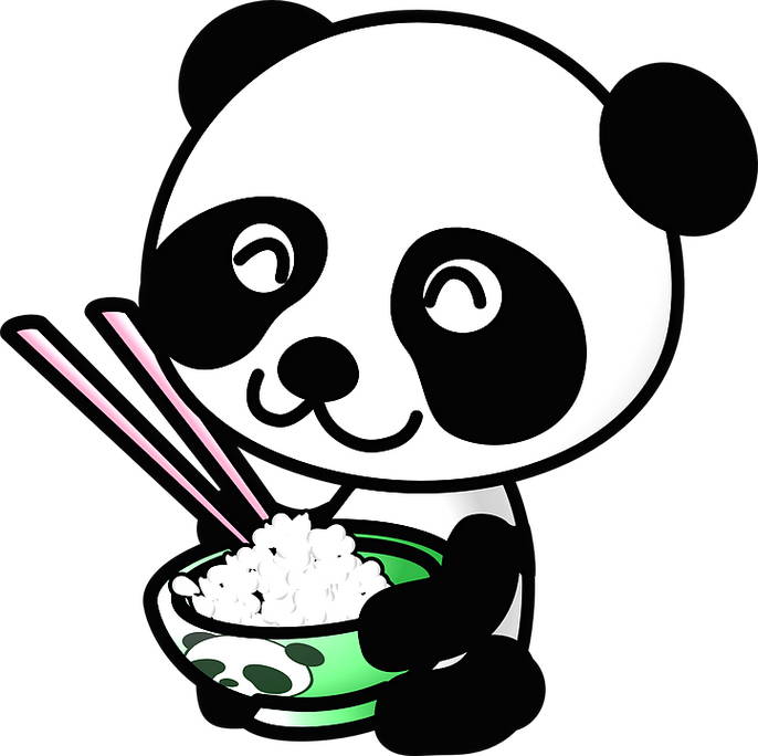  Gambar  Panda Kartun  Lucu Harian Nusantara