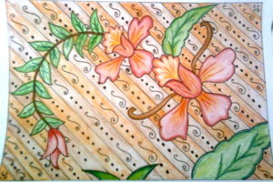 Gambar Batik Bunga Sederhana