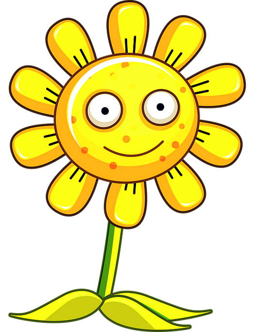 Gambar Animasi Kartun Bunga Matahari