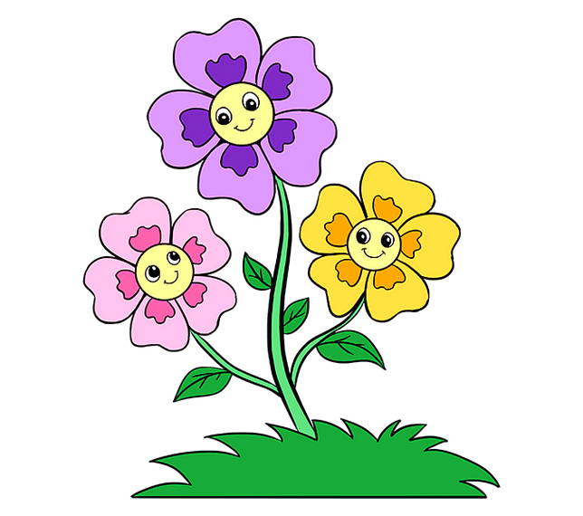 gambar kartun bunga1