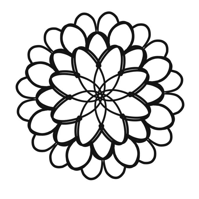  Gambar  pola  bunga  Harian Nusantara