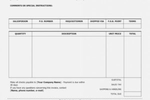 Baby Sitting Invoice Template Printable