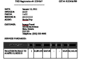 Printable Company Invoice Template