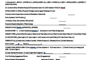 DJ Invoice Template Printable
