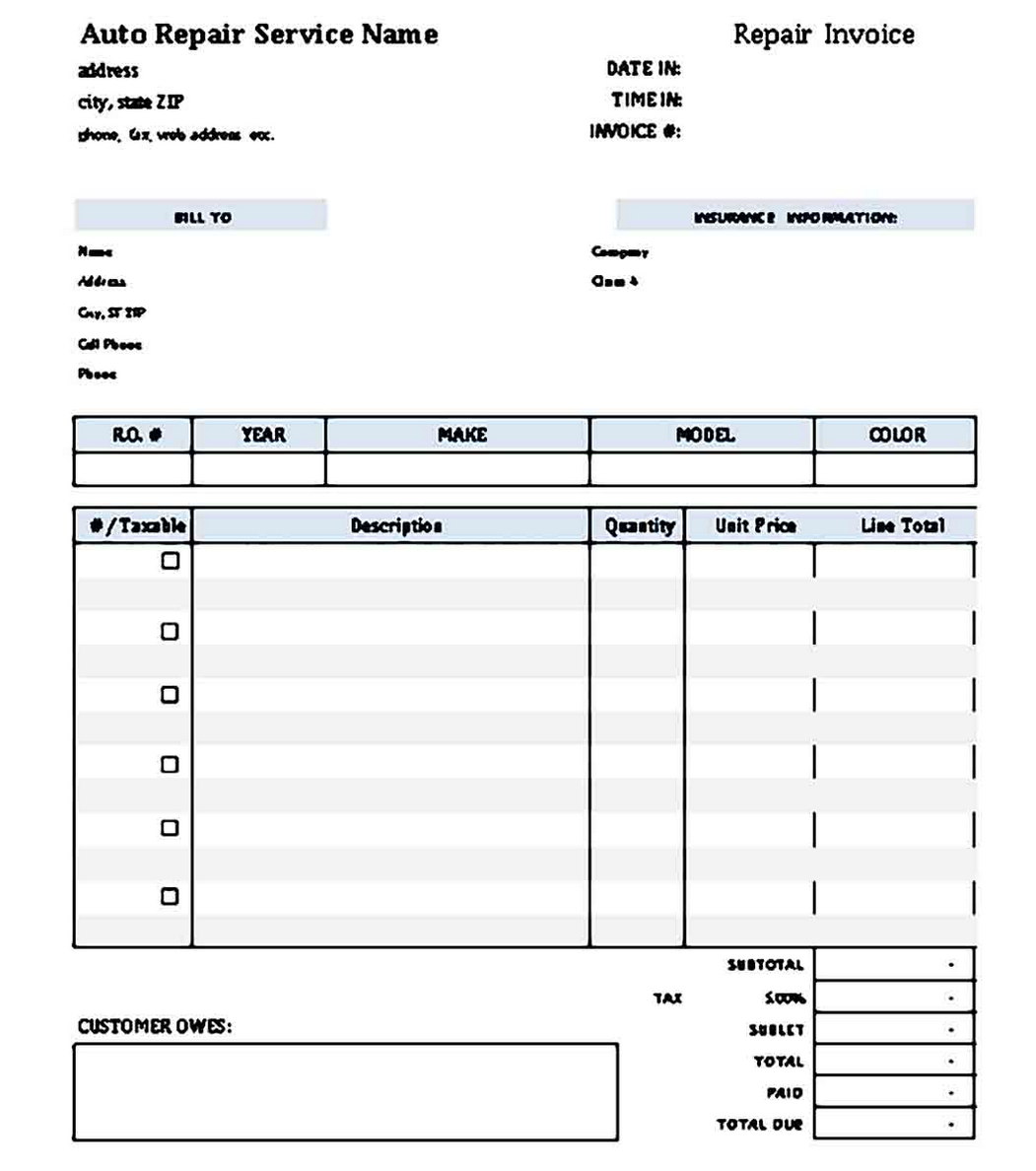 Free Printable Hvac Invoice Template from hariannusantara.com