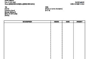 Printable Basic Invoice Template
