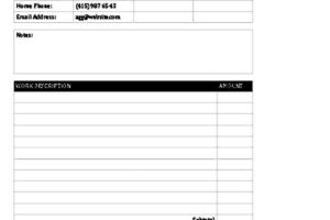 Sample Billing Invoice Template