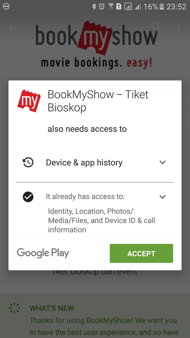 Bookmyshow App Aplikasi Pemesanan Tiket Bioskop Harian Nusantara 2230