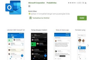 Microsoft Outlook – Aplikasi Perkantoran dan Administrasi Android